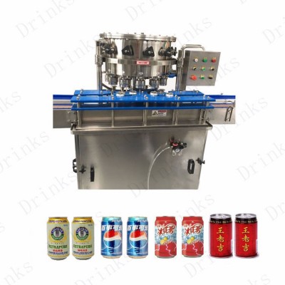 1200 Cans Per Hour Automatic Energy Drink Can Filling Seaming Machine